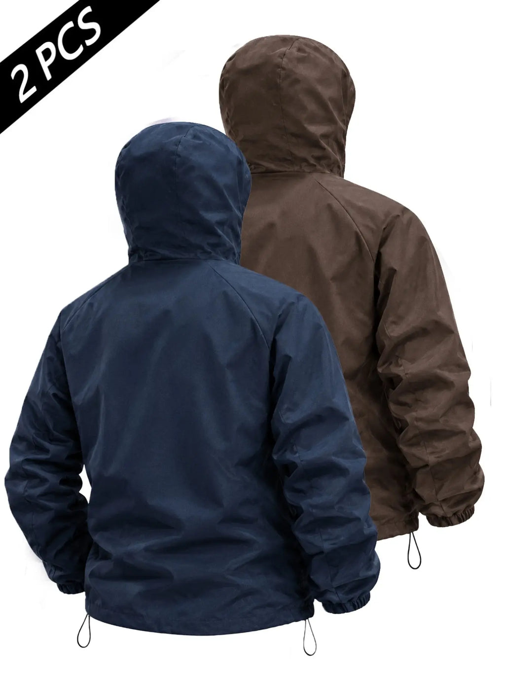 Men's Outdoor Functional Jacket, Windproof Fabric, Comfortable High Neck Hooded Design, Casual Long Sleeve, All Seasons, Durable Loose Fit