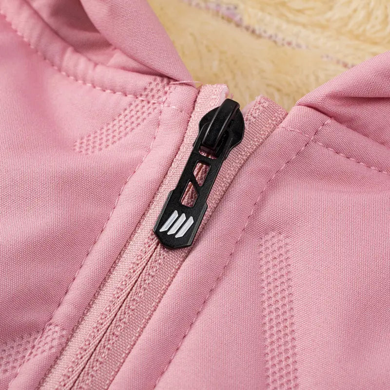 【JOGWAVE】Women’s Thick Padded Full-Zip Hooded Jacket | Windproof & Warm Winter Heavyweight Coat XS-2XL