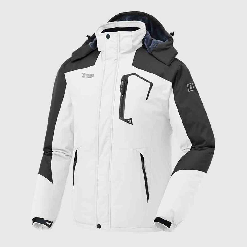 【Creator's Pick】YSENTO Men's Waterproof Ski Snow Jacket 【Plus Size,S-5XL】Mountain Rain Jackets Fleece Outwear With Muti Pockets Winter Coat Outdoor Clothing Windbreaker fits #Christmas gift #RED