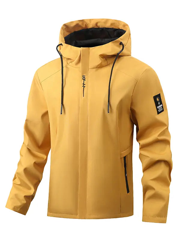 Clean Gent men’s hooded windbreaker, men’s water-resistant jacket, quick-dry breathable jacket, men’s hiking coat, outdoor camping jacket, lightweight casual outerwear, men’s travel jacket, windproof hooded coat, multicolor men’s jacket, everyday ...