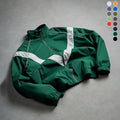 Men's Casual Stand Collar Jacket Features contrasting color trim detailing Windproof and abrasion-resistant surface Ideal for cycling, streetwear, and everyday casual wear Perfect layering piece for outerwear Streetwear apparel Coats Long Sleeve M...