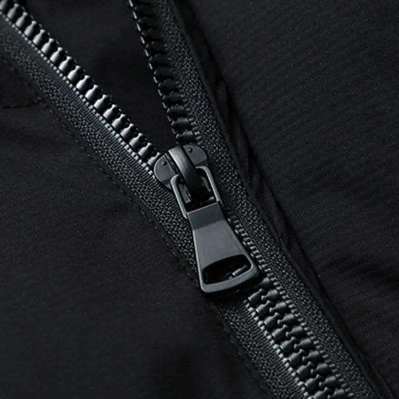 Men's Mid-Length Padded Casual Fashionable Jacket - Menswear Tops, Longsleeves, Detachable Hood, Windproof, Winter Warm-Lined, Plain Polyester, Pull-On, Lightweight Daily Outerwear