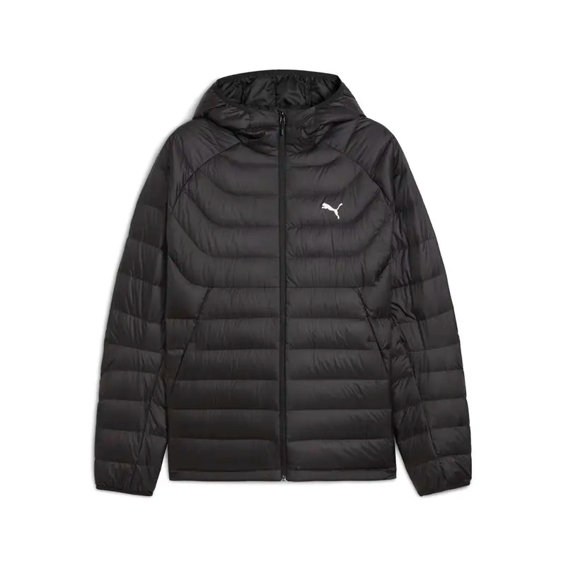 PUMA Mens Packlite Hooded Down Jacket Athletic Outerwear Casual - Black