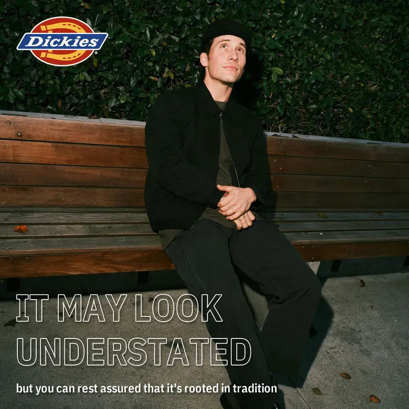 Dickies | TJ15 Insulated Eisenhower Jacket, Full Zip Work Jacket, Full Zip Work Jacket, Men's Workwear, Lightweight Warmth, Wrinkle-Resistant, Stain-Resistant, Easy-Care Finish, Hidden Interior Pocket, Pairs With 874 Pants