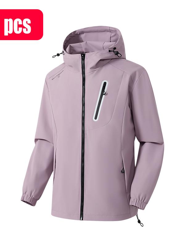 Men’s lightweight, breathable hooded jacket with zippered pockets, available in multiple colors, suitable for men’s everyday wear and as a top jacket.