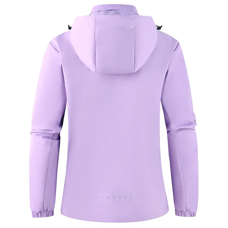 Women’s Hooded Hardshell Jacket | Windproof & Waterproof Spring/Autumn Outdoor Hiking Jacket, perfect for commuting and outings