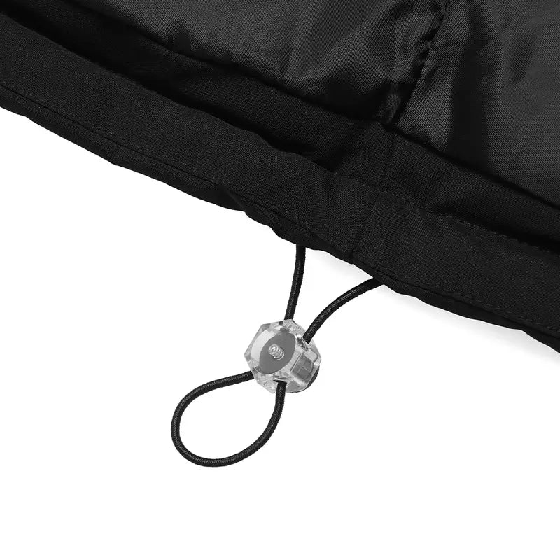 All-Black Men's Woven Hooded Jacket - Winter Thick Warm Slim Fit Long-Sleeve Casual Top, Detachable Faux Fur Collar, Couples Style, Zipper, Drawstring, Layering Outerwear Essential, M Size, Fitted Fleece Lining, New Year Wear