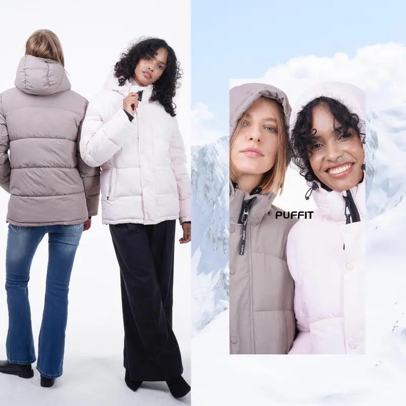 PUFFIT WarmCore Premium Detachable-Hood Puffer Jacket | Classic Lightweight Winter Coat,Windproof,Water-Repellent,Adjustable Drawstring Design,Womenswear,Tops,Outerwear,Long Sleeve,Fall Jacket,2026 Shopping