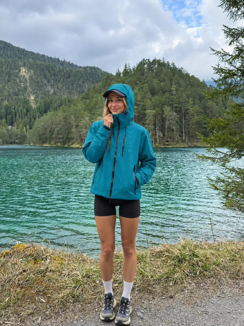 【CREATOR’S PICK】CAONAT Unisex Waterproof Hooded Jacket, Lightweight Outdoor Windbreaker with Zip Pockets, Adjustable Cuffs, Hiking & Casual Rain shell Jacket