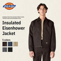 Dickies | TJ15 Insulated Eisenhower Jacket, Full Zip Work Jacket, Full Zip Work Jacket, Men's Workwear, Lightweight Warmth, Wrinkle-Resistant, Stain-Resistant, Easy-Care Finish, Hidden Interior Pocket, Pairs With 874 Pants